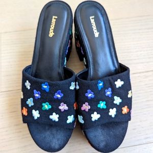 Larroude platform sandals